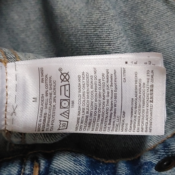 Gap 1969 denim sherpa collar jacket size  M - Picture 5 of 9